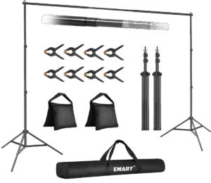 EMART Backdrop Stand 10x7ft(WxH) Photo Studio Adjustable Background Stand Support kit